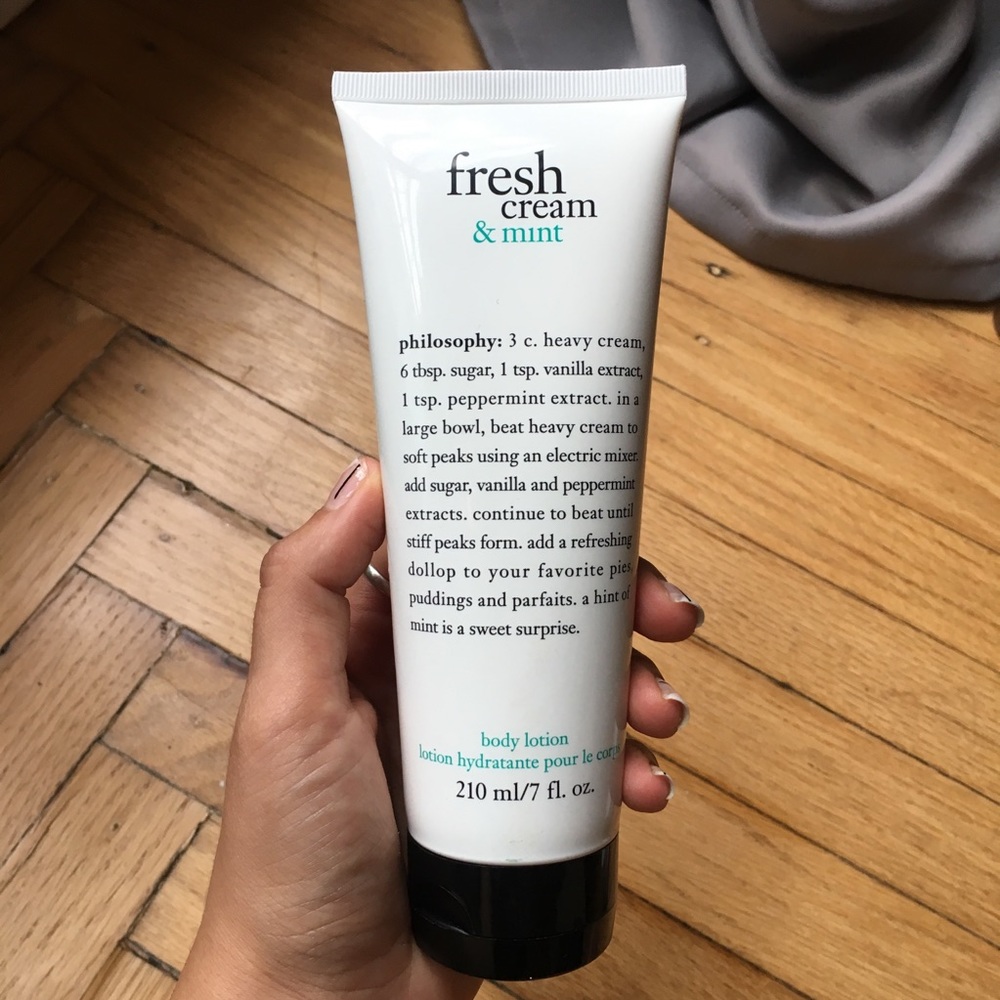Philosophy fresh cream & mint lotion